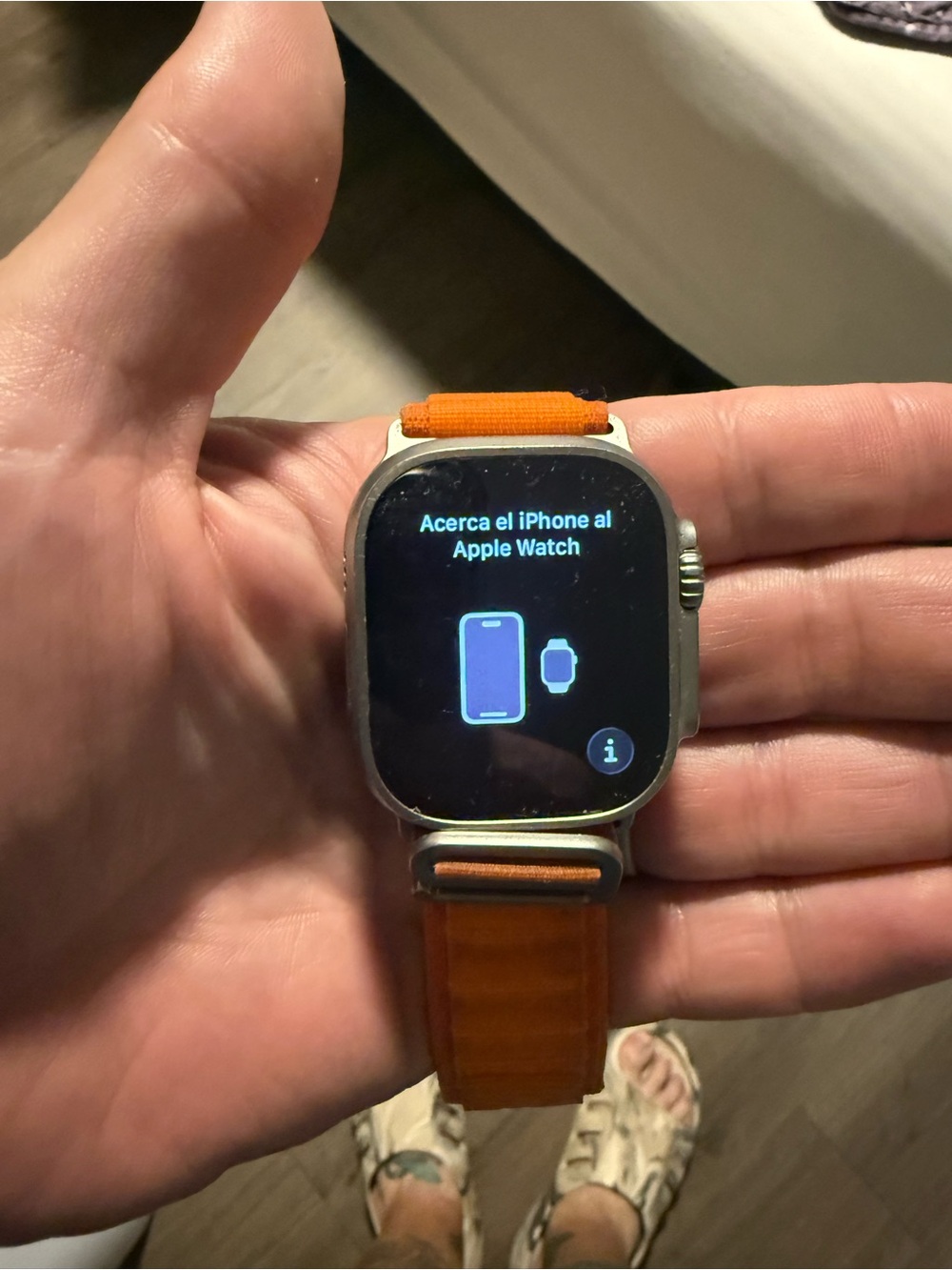 Apple Watch Ultra 1  with Orange Band